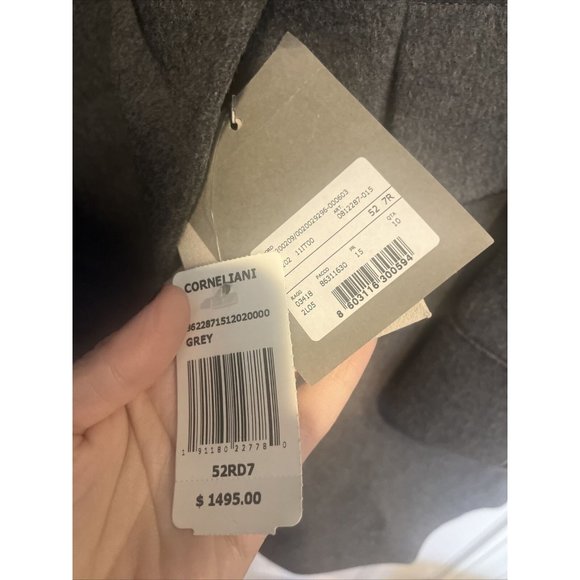 Corneliani Wool Double Breasted Overcoat Topcoat Size US 42 IT 52R Rtl $1495 - Picture 5 of 6